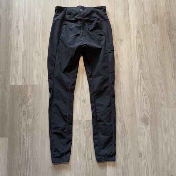 Women's Kuhl Black Transcendr Softshell Tight Hiking Leggings Pants Sz Small S - Picture 1 of 9